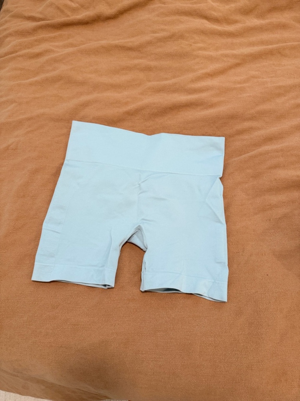 SET ACTIVE Light Blue Seamless High-Waist Shorts